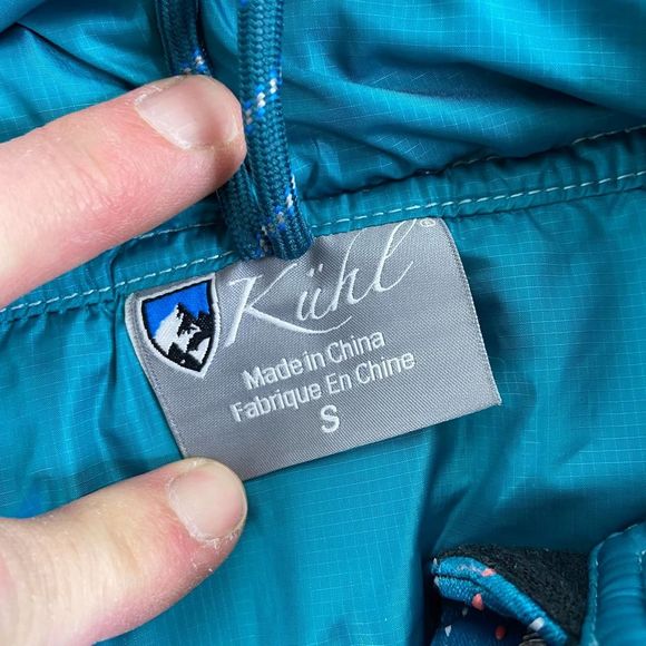 KUHL S puffer down quilted coat Teal women Primaloft long trench quilted - Picture 7 of 8